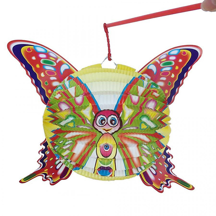Đèn lồng trung thu bằng giấy cỡ trung - Hình con bướm