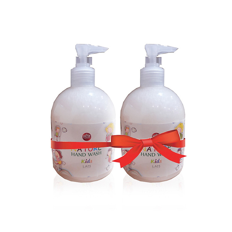 Combo 2 chai nước rửa tay thiên nhiên trẻ em Lamcosmé (500ml) - Tặng Gel rửa tay khô 3K