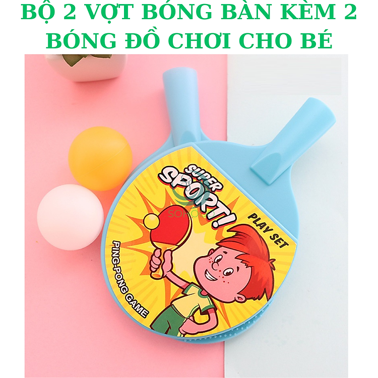 Mua tại Lazada: Mua Bộ 2 Vợt Bóng Bàn Cho Bé Chính hãng Giá rẻ