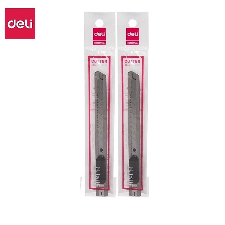 Set 2 dao rọc giấy Deli 2034 / 2053 / 2042 / 2043