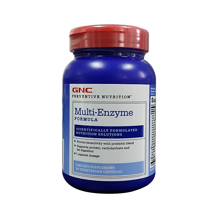 Thực Phẩm Chức Năng Hỗ trợ tiêu hóa GNC Multi -Enzyme Formula chai 90 viên