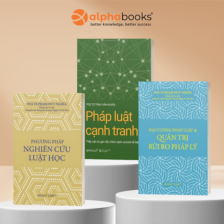 Combo 3 Cuốn: Pháp Luật Cạnh Tranh - Tiếp Cận Từ Góc Độ Chính Sách Và Kinh Tế Hiện Đại + Phương Pháp Nghiên Cứu Luật Học + Đại Cương Pháp Luật Và Quản Trị Rủi Ro Pháp Lý - Omega Plus