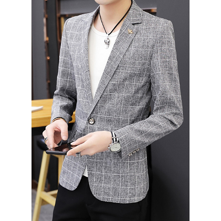 Áo vest Nam Titishop VN315 Sọc Xám