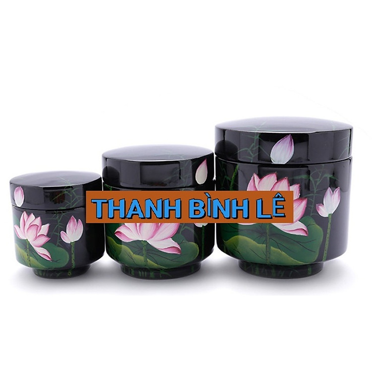 Hủ trà sơn mài (9x7.5 cm) - Ảnh 2