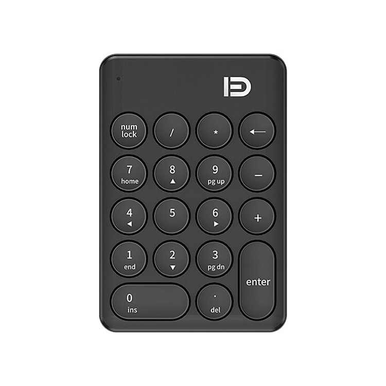 Bàn Phím Số Không Dây Forter ik6610 (Màu ngẫu nhiên) + Tặng USB Bluetooth Music Receiver - Hàng chính hãng