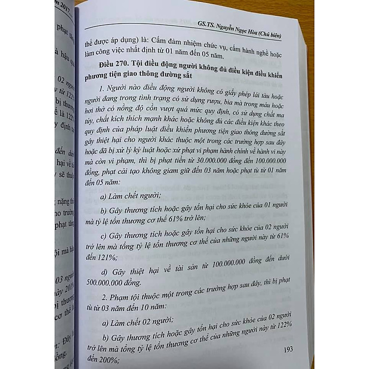 Bình Luận Khoa Học Bộ Luật Hình Sự 2015 Được Sửa Đổi, Bổ Sung Năm 2017 (Phần Chung) - Ảnh 7