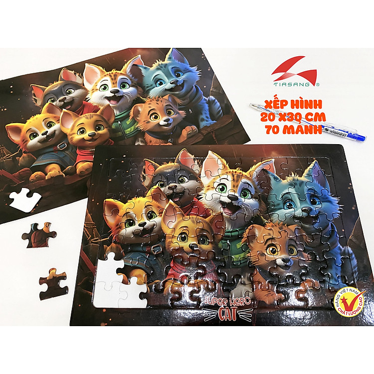 Xếp hình Super Hero Cat 48 mảnh Chính hãng Giá rẻ - Hình ảnh 3