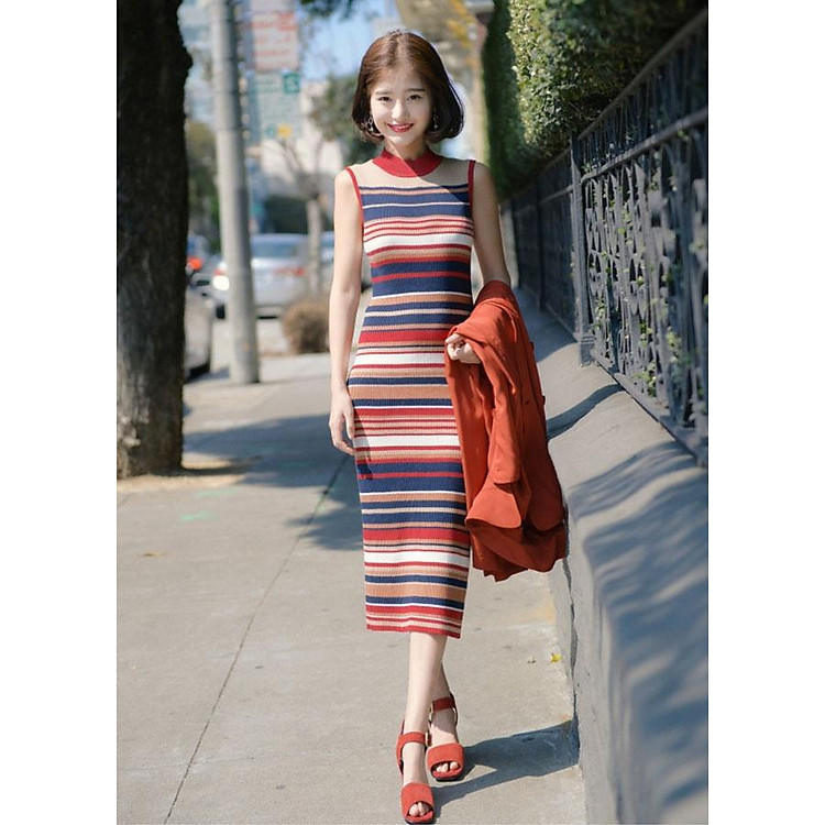 Đầm ôm len dệt kim - DL98