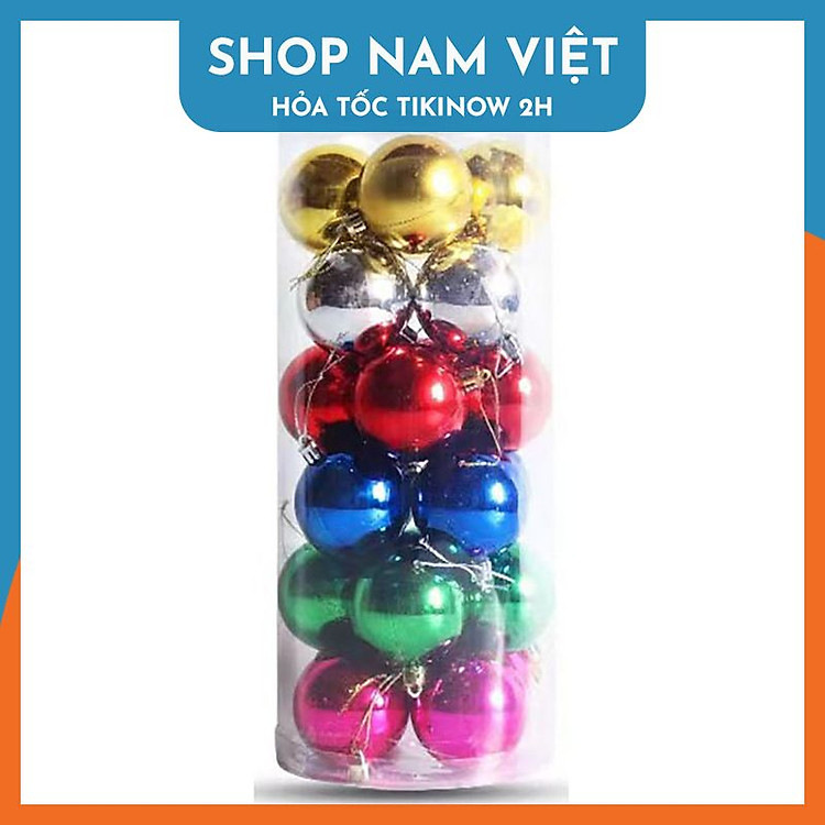 Quả Châu Trang Trí Cây Thông Giáng Sinh (4cm) - Ảnh 5