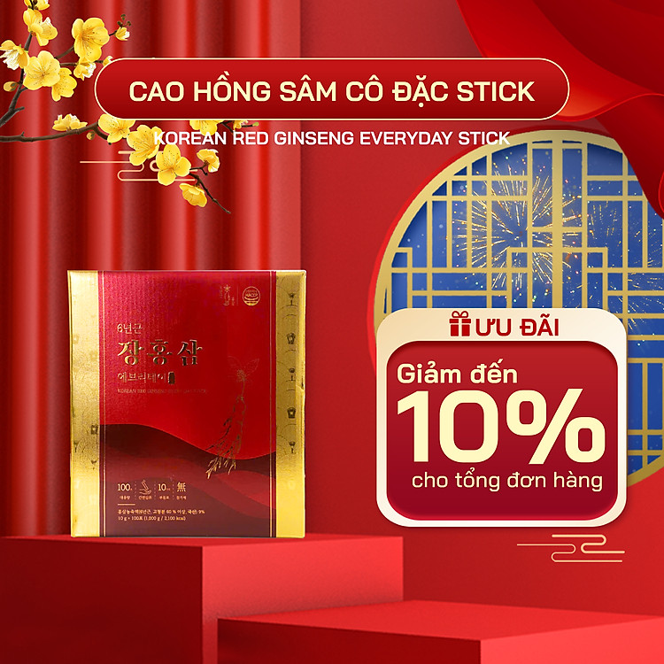 Nước Hồng Sâm Cô Đặc Hàn Quốc Everyday Stick - 100 Gói x 10g