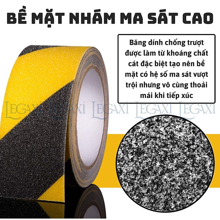 Băng Dính Chống Trơn Trượt Rộng 5cm Dài 10 Mét - Ảnh 7