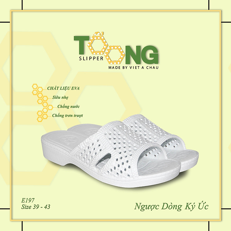 Dép tổ ong TRẮNG nhựa EVA siêu bền, siêu nhẹ, chống trơn trượt, đế dày (FORM LỚN ĐẶT LÙI 1-2 SIZE) Dép Nam Nữ Nhiều Màu Sắc