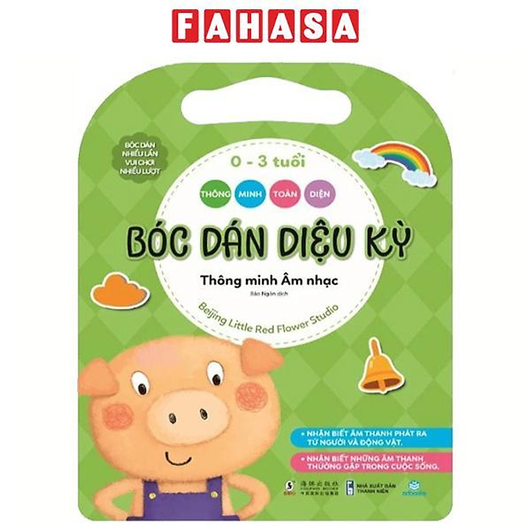 Sách - Thông Minh Toàn Diện - Bóc Dán Diệu Kỳ - 0-3 Tuổi - Thông Minh Âm Nhạc