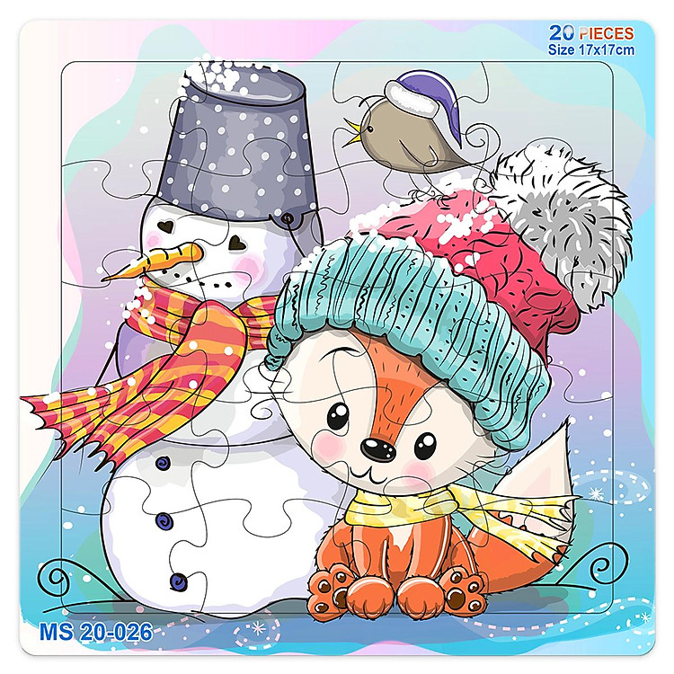Bộ Xếp Hình Puzzle Cáo Nhỏ Mùa Đông Chính hãng Tiết kiệm - Hình ảnh 3