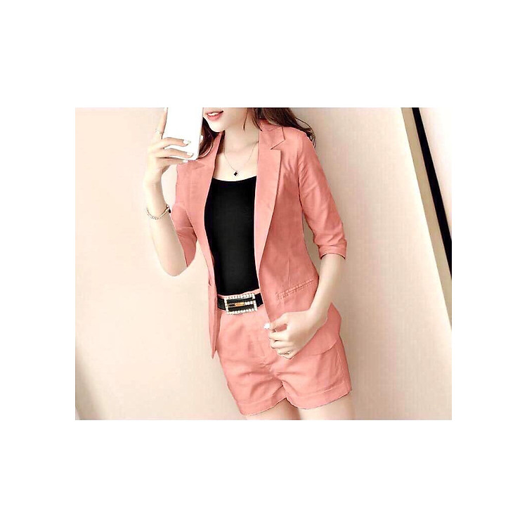 SET BỘ ÁO VEST QUẦN ĐÙI KÈM NỊT VÀ ÁO TRONG HÀNG NHẬP CAO CẤP CÓ 5 MÀU XINH XẮN