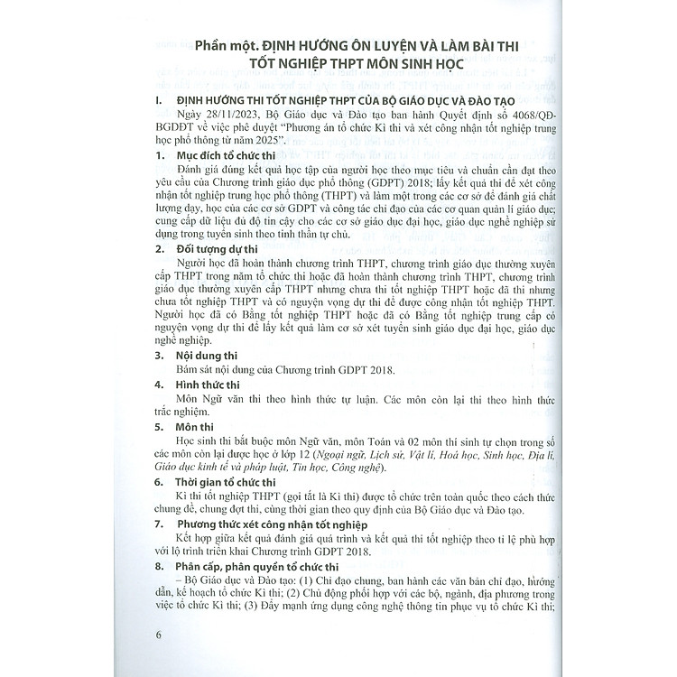 Ôn Luyện Trắc Nghiệm Thi Tốt Nghiệp Trung Học Phổ Thông (năm 2025) Môn Sinh Học - Ảnh 6