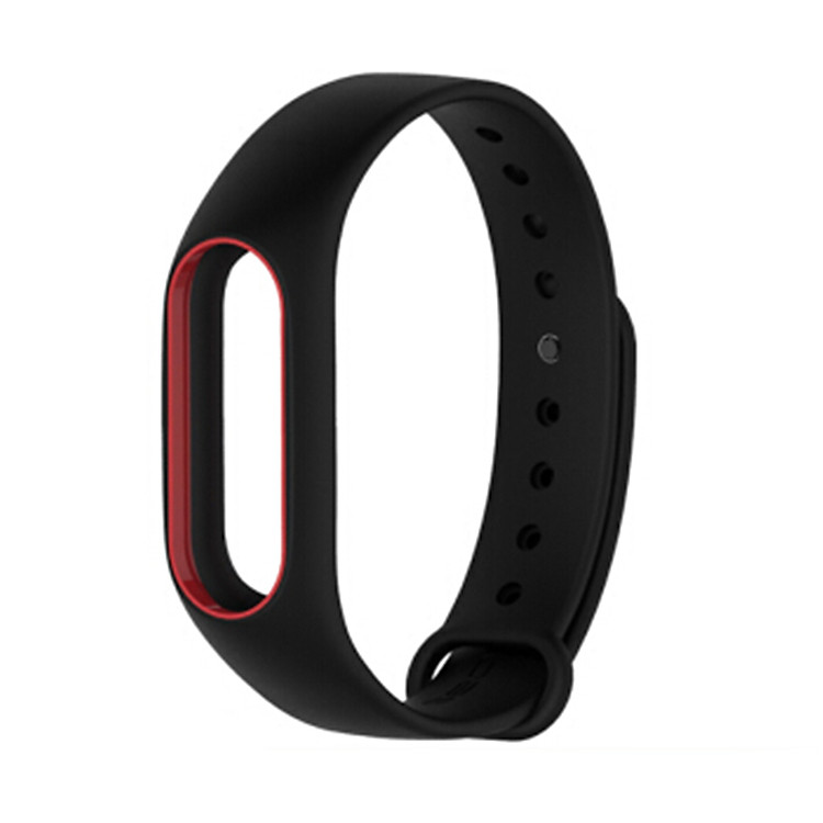 Vòng Thay Thế Miband 2 Dẻo Cao Su Viền Màu