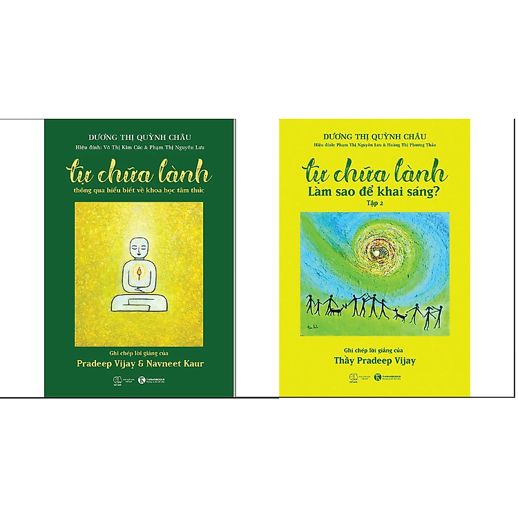 Sách - Combo Tự chữa lành thông qua hiểu biết về khoa học tâm thức + Làm sao để khai sáng ( Tập 1 + Tập 2 )