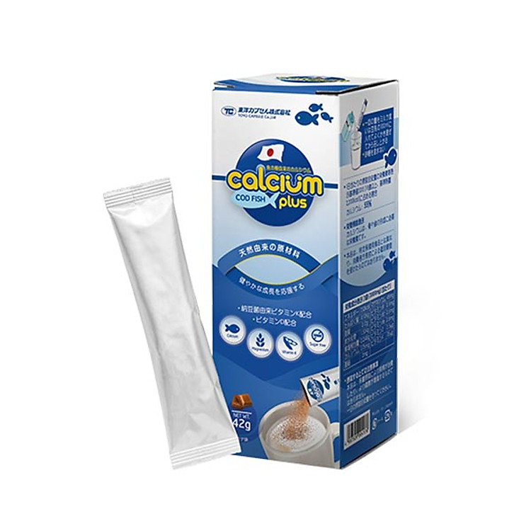 Thực phẩm chức năng Bột Canxi Cá Tuyết Nhật Bản - CALCIUM CÁ TUYẾT PLUS tối ưu chiều cao cho trẻ