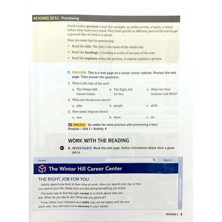 Q: Skills For Success: Level 1: Reading And Writing Student Book With iQ Online Practice - 3rd Edition - Ảnh 4