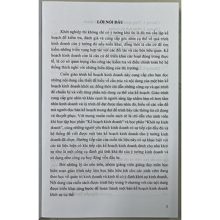 Giáo Trình Kế Hoạch Kinh Doanh - Ảnh 3
