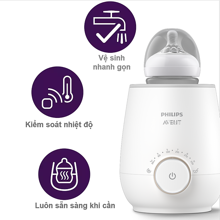 Mua Máy hâm sữa siêu tốc Philips Avent Chính hãng Ưu đãi - Hình ảnh 4