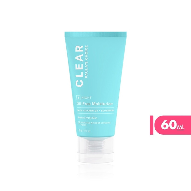 Kem đêm không chứa dầu dành cho da mụn Paula's Choice Clear Oil -Free Moisturizer 60ml