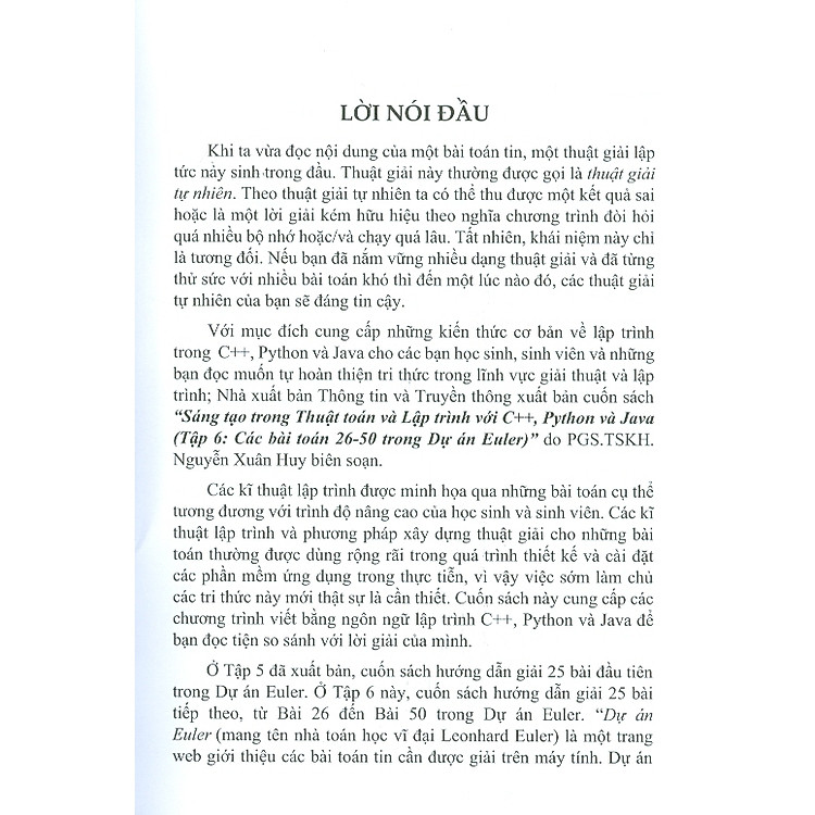 Sáng Tạo Trong Thuật Toán Và Lập Trình Với C++, Python Và Java, Tập 6: Các Bài Toán 26-50 Trong Dự Án Euler - Ảnh 4