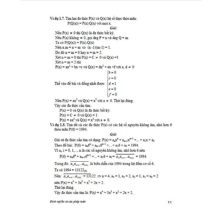 Chuyên Khảo Đa Thức Bồi Dưỡng Học Sinh Giỏi Chuyên Toán - Ảnh 3