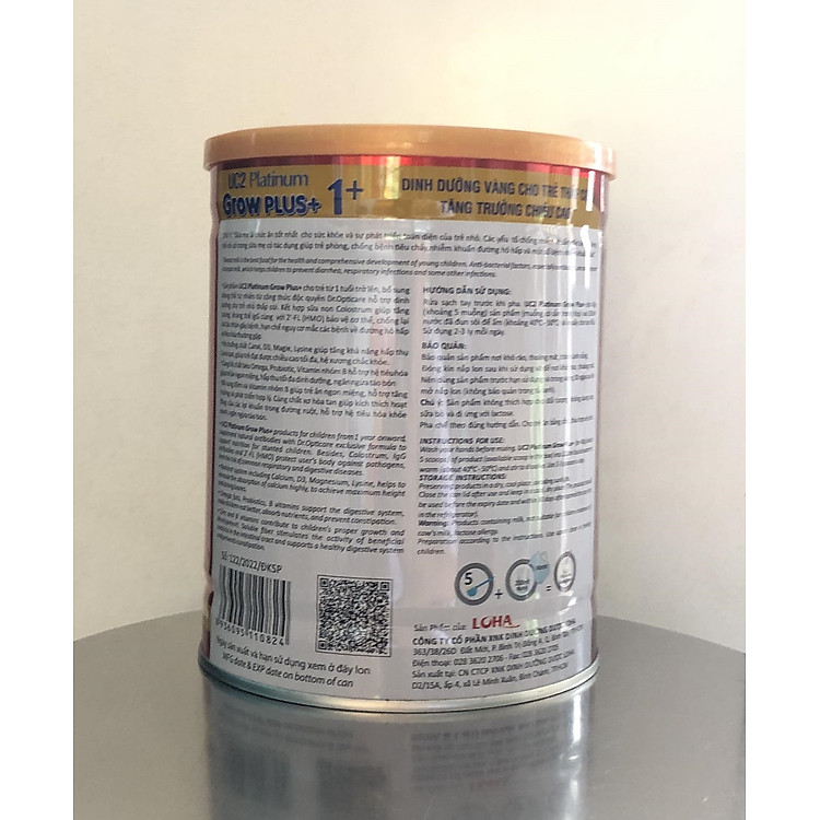 Sữa bột UC2 Platinum Grow Plus 800g Uy tín Giá rẻ - Hình ảnh 3