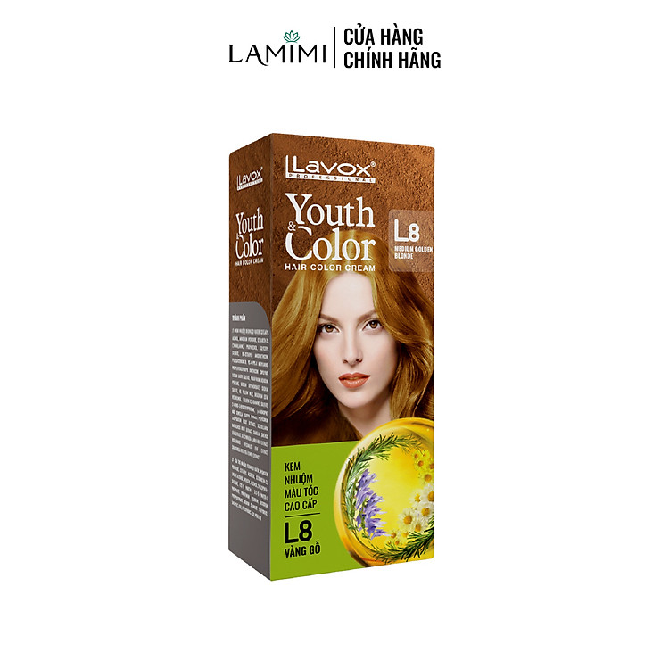 Kem Nhuộm Tóc Thời Trang Youth & Color Lavox 60ml - Nhuộm Tóc Tại Nhà (Kèm Bao tay & Oxy Trợ Nhuộm) Lamimi Chính Hãng