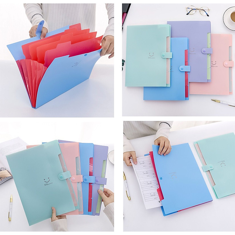 Túi Đựng Giấy A4 Hình Mặt Cười Dễ Thương - Ảnh 2