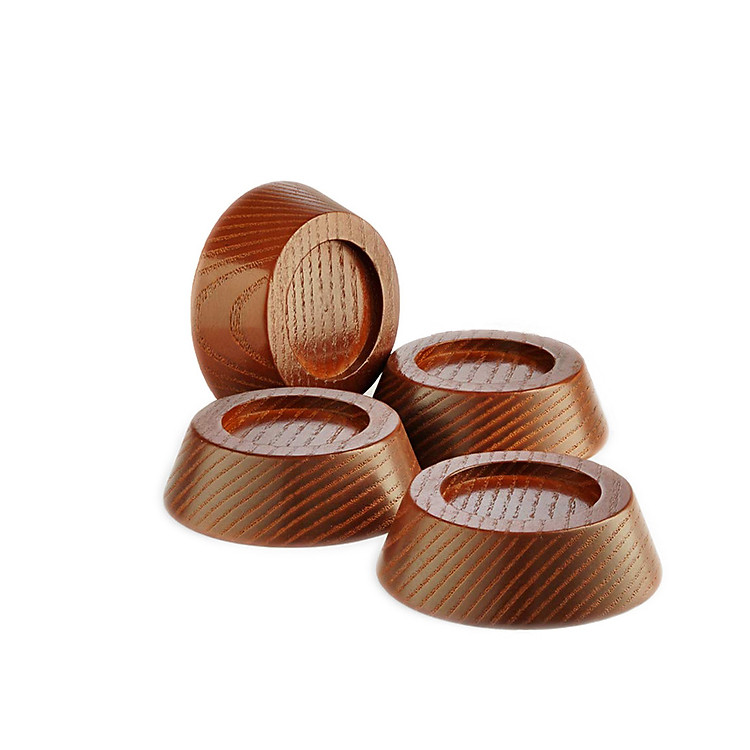 BỘ GỖ NÂNG CHÂN BÀN GHẾ TỦ GIƯỜNG NỘI THẤT (BỘ 4 CÁI)