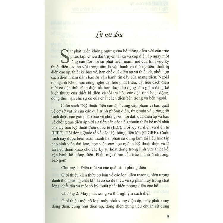 Kỹ Thuật Điện Cao Áp Tập 1 Bảo Vệ Chống Sét Và Nối Đất Trong Hệ Thống Điện - Ảnh 3