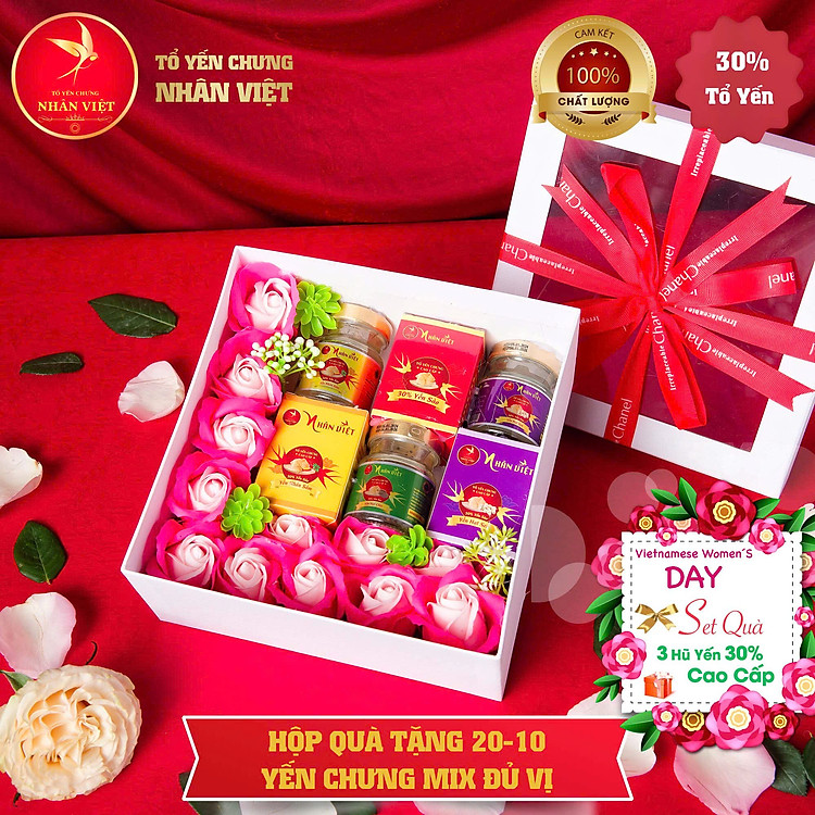 HỘP QUÀ TẶNG YẾN - MÓN QUÀ Ý NGHĨA CHO NGÀY QUỐC TẾ PHỤ NỮ 20/10 YẾN SÀO NHÂN VIỆT