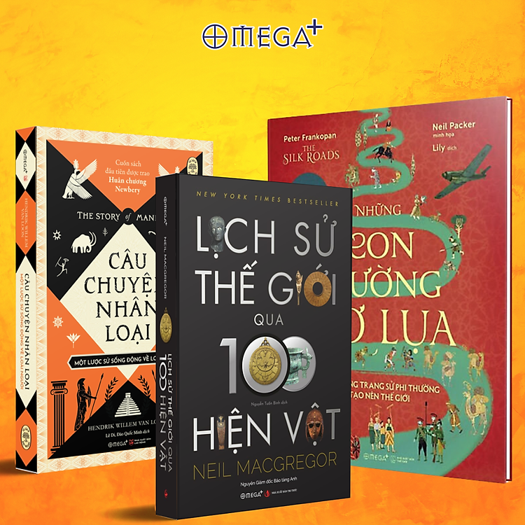 Combo Lịch Sử Thế Giới Qua 100 Hiện Vật + Những Con Đường Tơ Lụa Và Những Trang Sử Phi Thường Tạo Nên Thế Giới + Câu Chuyện Nhân Loại - Một Lược Sử Sống Động Về Loài Người