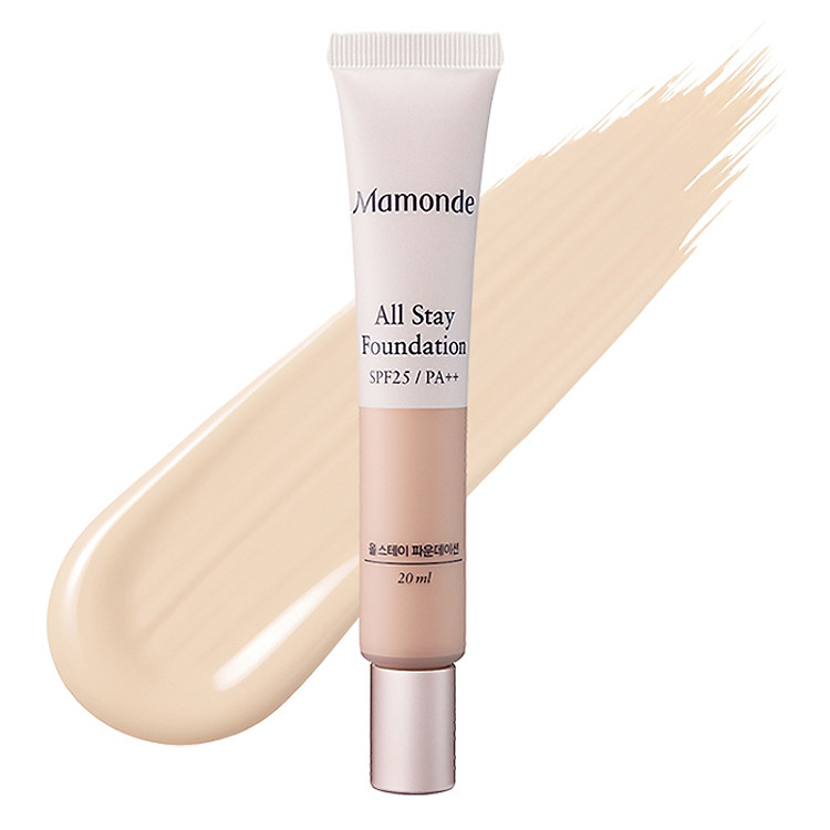 Kem Nền Che Khuyết Điểm Lâu Trôi Mamonde All Stay Foundation SPF 25 Pa ++ (20ml)