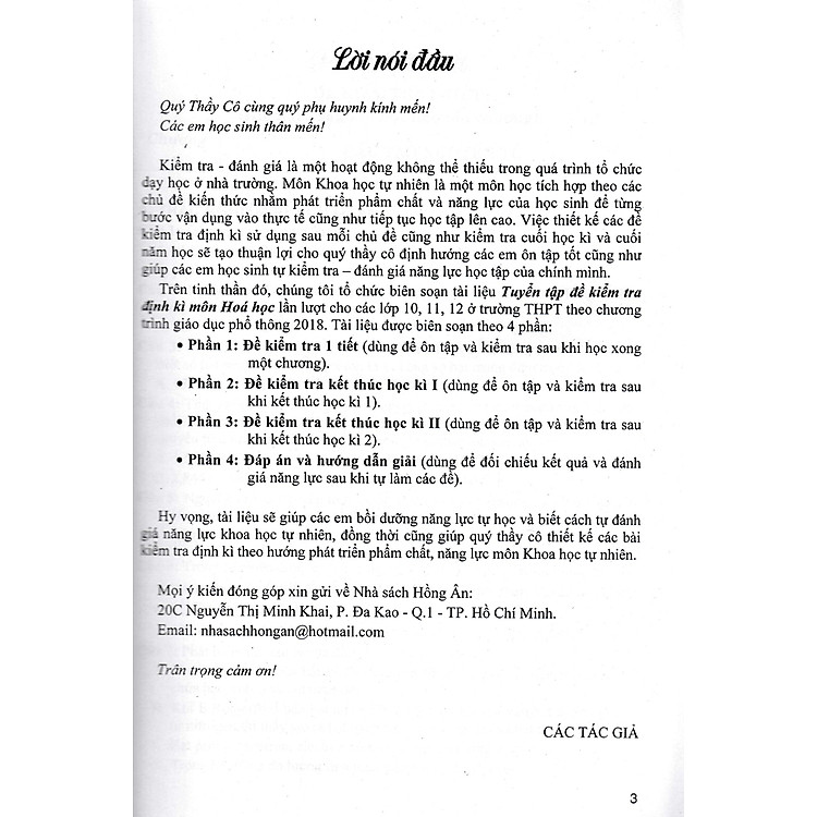 Tuyển Tập Đề Kiểm Tra Môn Hóa Học 10 - Ảnh 3