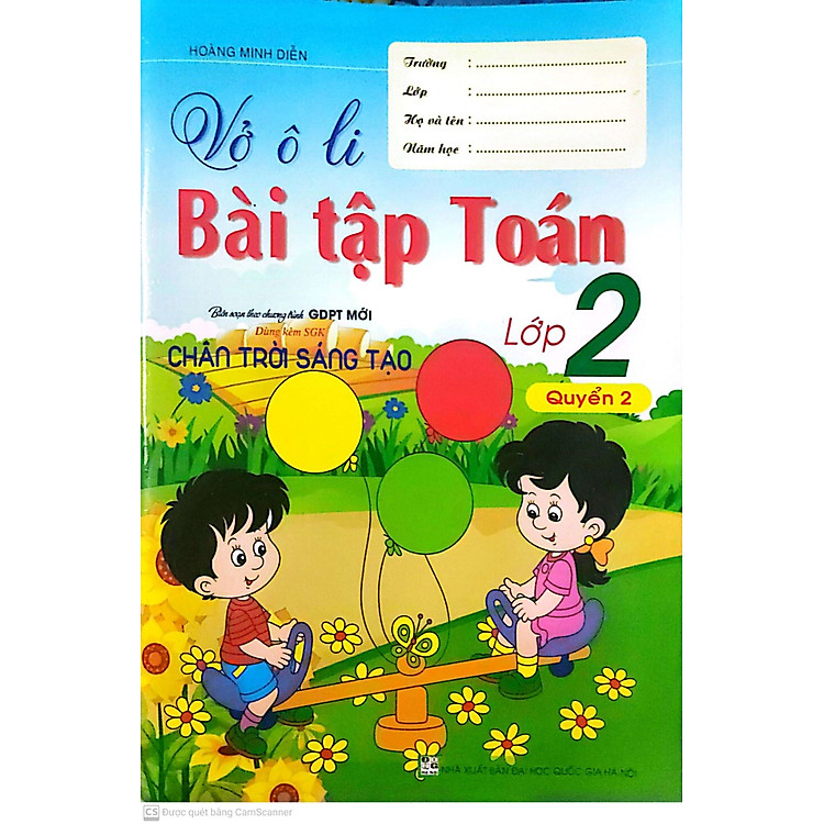 Vở Ô Li Bài Tập Toán Lớp 2 Quyển 2 (Bám Sát Sách Giáo Khoa Chân Trời Sáng Tạo)