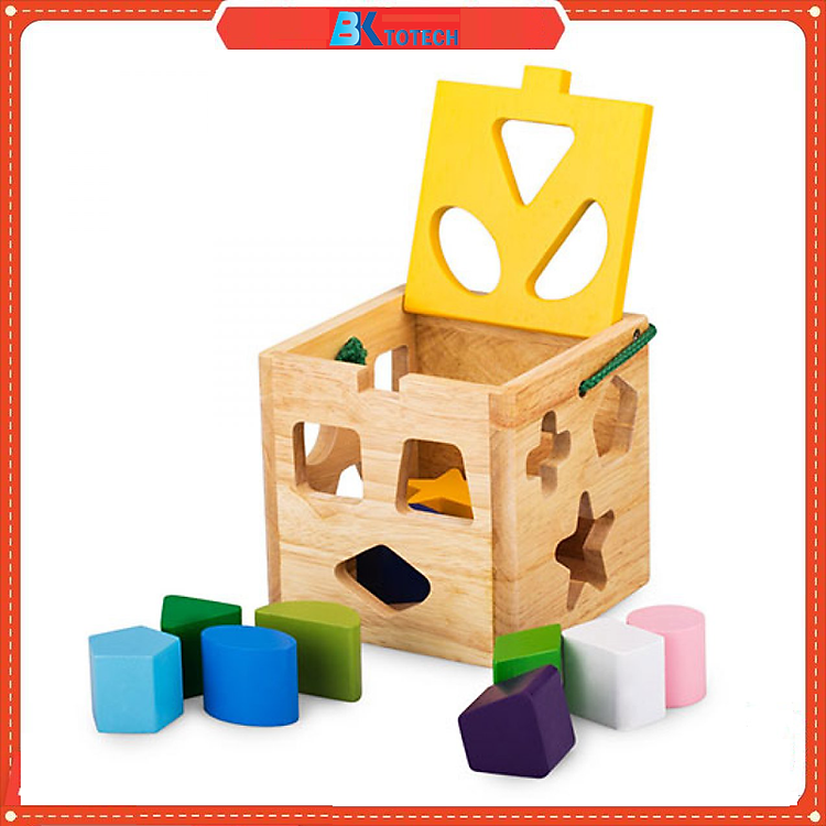 Tìm mua tại Avakids: Giỏ thả hình khối 12 khối cho bé - Ngập tràn khuyến mãi