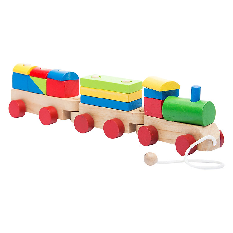 Đồ Chơi Gỗ Tottosi Xe Lửa Block Hình Học 502015