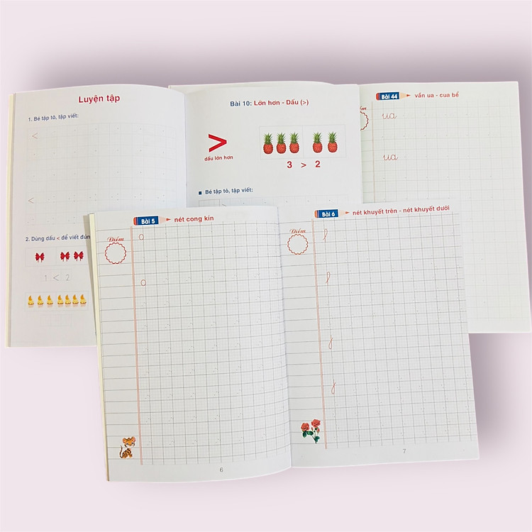 Bé Học Toán, Bé Tập Viết Quyển 1, 2 - Ảnh 4