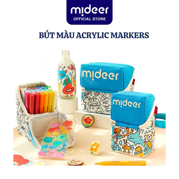 Tìm mua tại Avakids: Bút màu Acrylic Mideer - Bộ 6 - Ngập tràn khuyến mãi