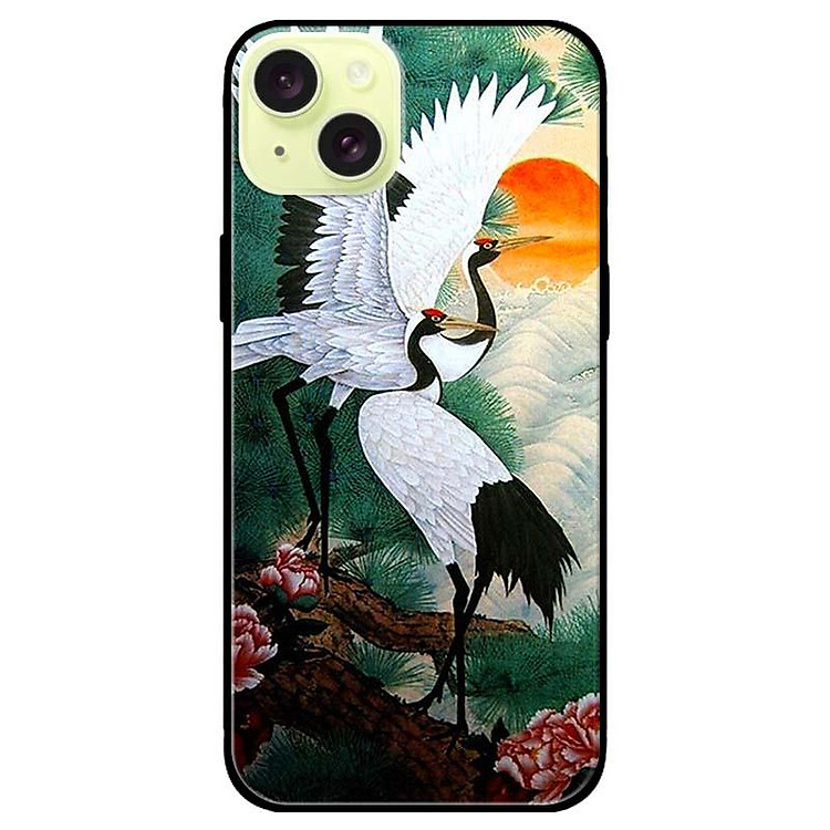 Ốp lưng dành cho Iphone 15 - Iphone 15 Plus - Iphone 15 Pro - Iphone 15 Pro Max - Chim Hạc - Hàng Chính Hãng