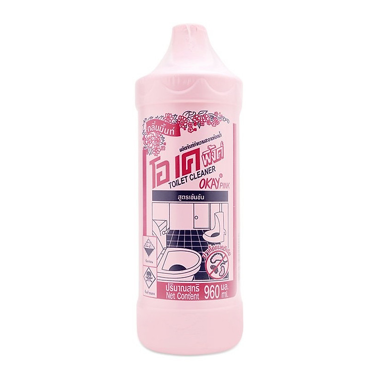 NƯỚC TẨY TOILET OKAY PINK DẠNG CHAI 960ML (HỒNG)