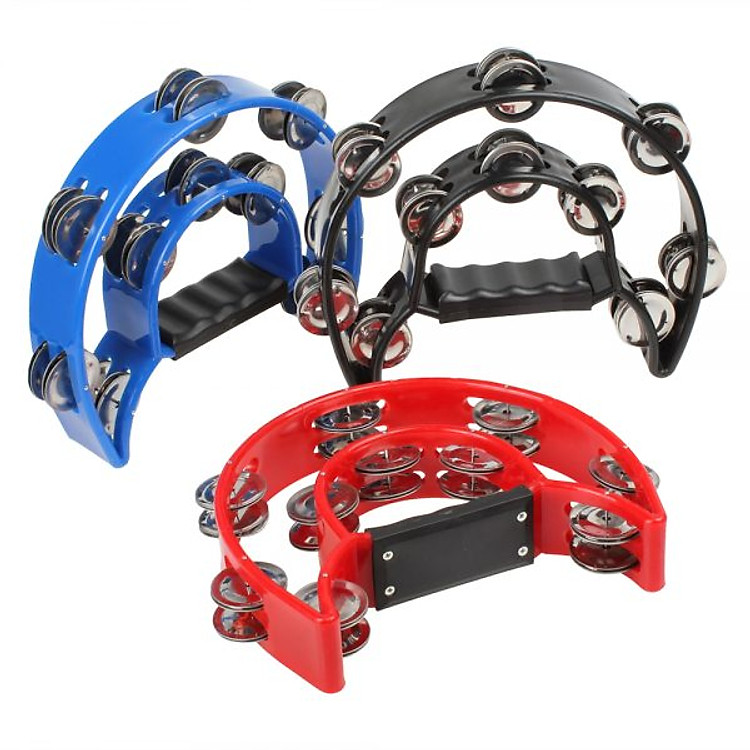 Trống cầm tay - Lục lạc cao cấp Tambourine Woim 19-TBR