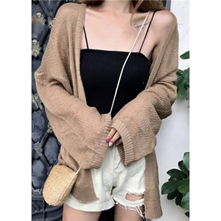 Áo Cardigan Nữ Len Mỏng Khoác Nhẹ