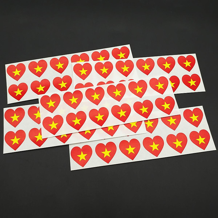 Bộ Sticker Hình Lá Cờ Việt Nam (5 chiếc) - Ảnh 4
