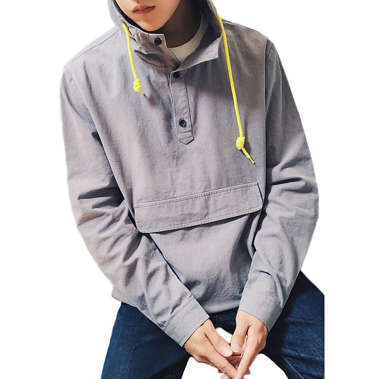 Áo hoodie dù nam Hàn Quốc