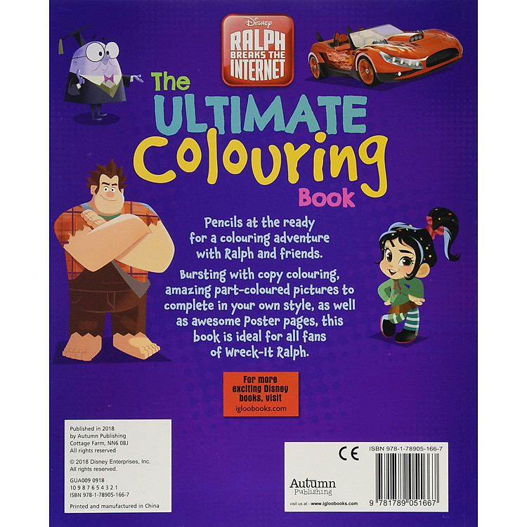 Disney Wreck It Ralph 2: The Ultimate Colouring Book